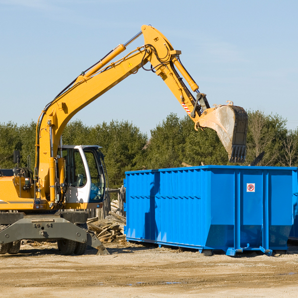 are there any restrictions on where a residential dumpster can be placed in McLeansville North Carolina